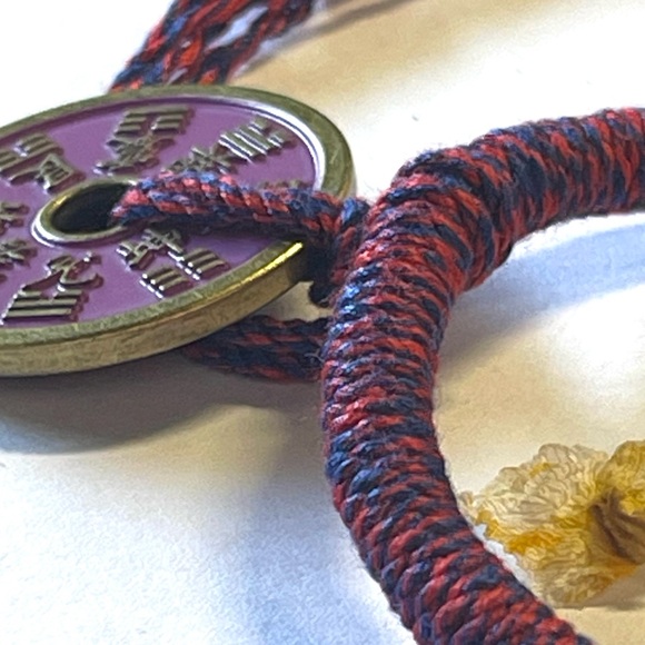 Woven Bracelet Chinese Lucky Coin Hand made Protection Bracelet - Picture 6 of 8